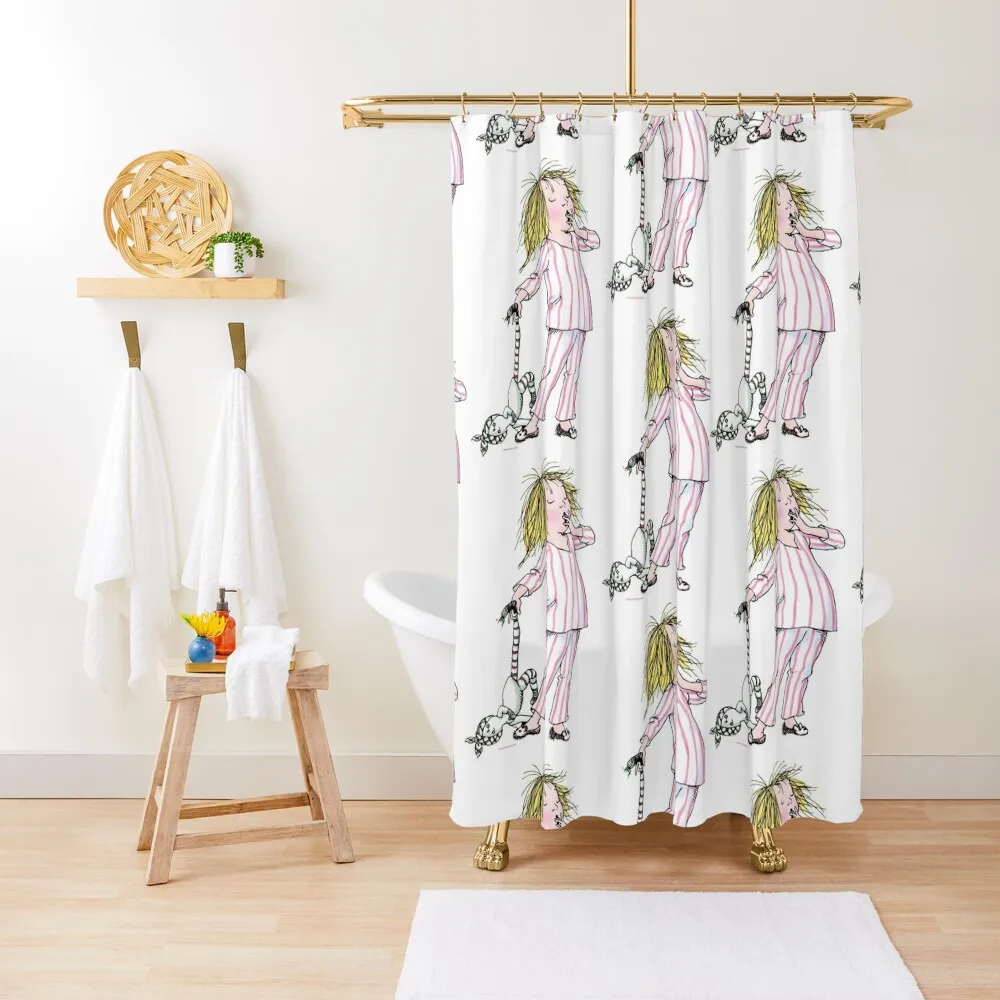 

Yawning Eloise in her Pajamas Shower Curtain Bathtub For Shower Curtain