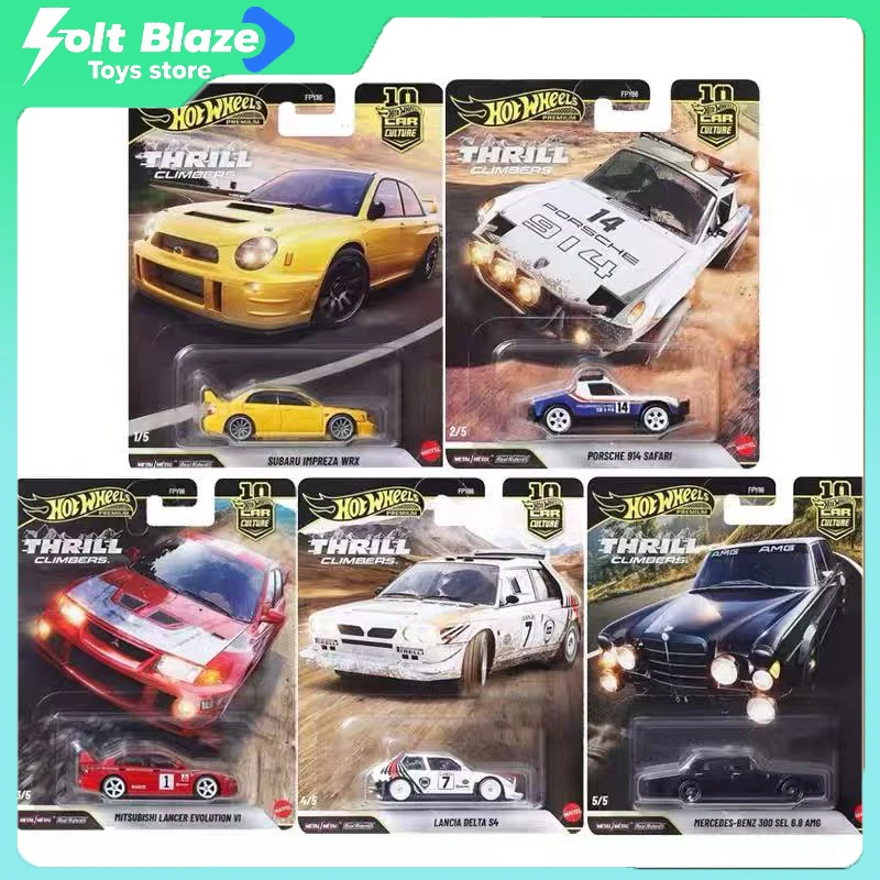 

Hot Wheels FPY86 Автомобильная культура Thrill Climbers 5, модель автомобиля 1/64 Mercedes-Benz Porsche Subaru, модели автомобилей из сплава, коллекция для мальчиков, подарок