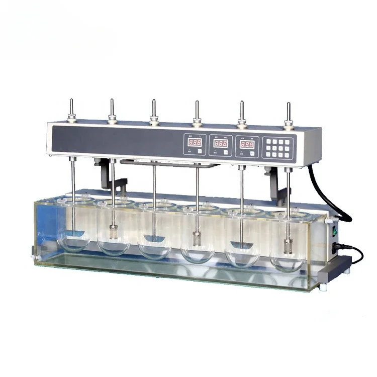 Lab Tablet Dissolution Tester Digital Vessel Glass Dissolution Tester Machine