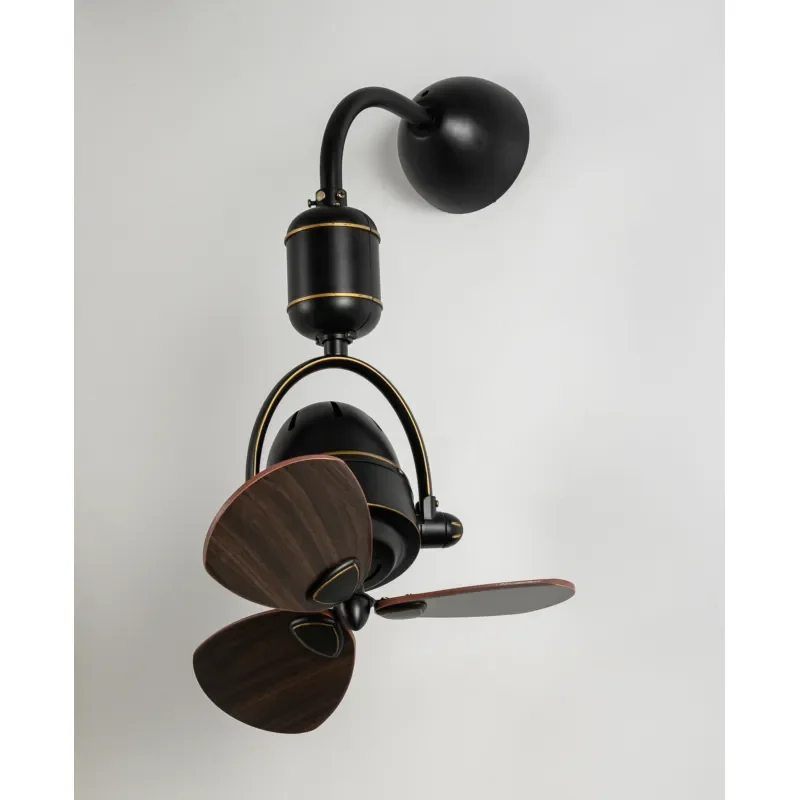 Modern Small Room Space 16 Inch High Speed Wall Mounted Fan Rotary Ventilation Remote Control Oscillating Ceiling Fan