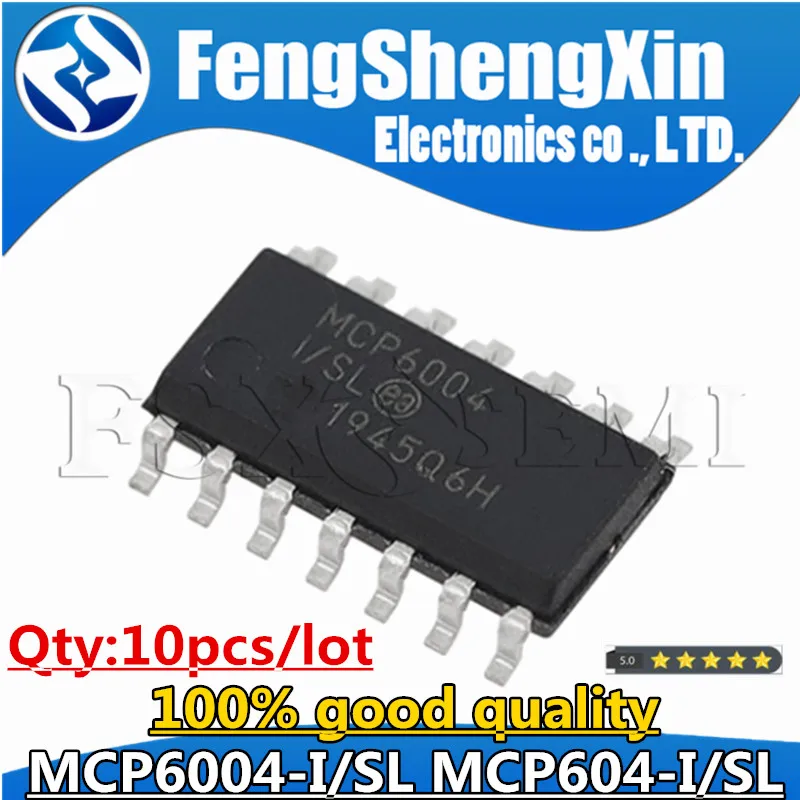 10PCS MCP6004-I/SL SOP-14 MCP6004-I SOP MCP6004 SMD MCP604-I/SL MCP604 MCP6004T-I/SL MCP604T-I/SL Chips