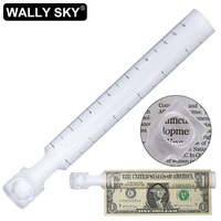 2x Magnifier Ruler Handheld Acrylic Magnifying Glass 6\