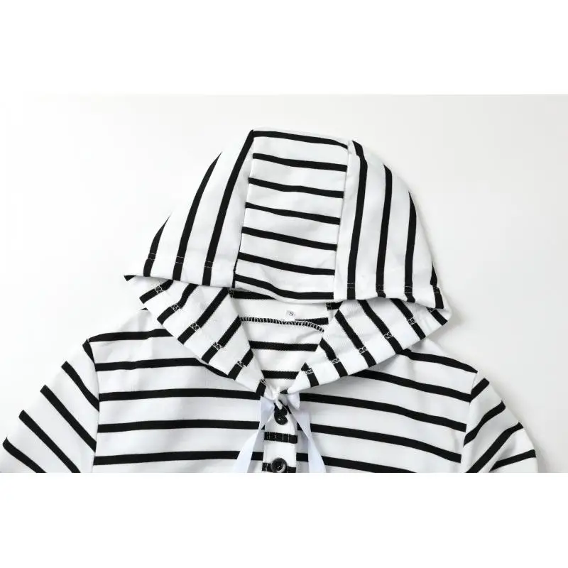 Thiened Long Sve Hoodie Striped Sweatirt Autumn Winter Casual Independent Station Ebay Hot S Women's Faion Street...