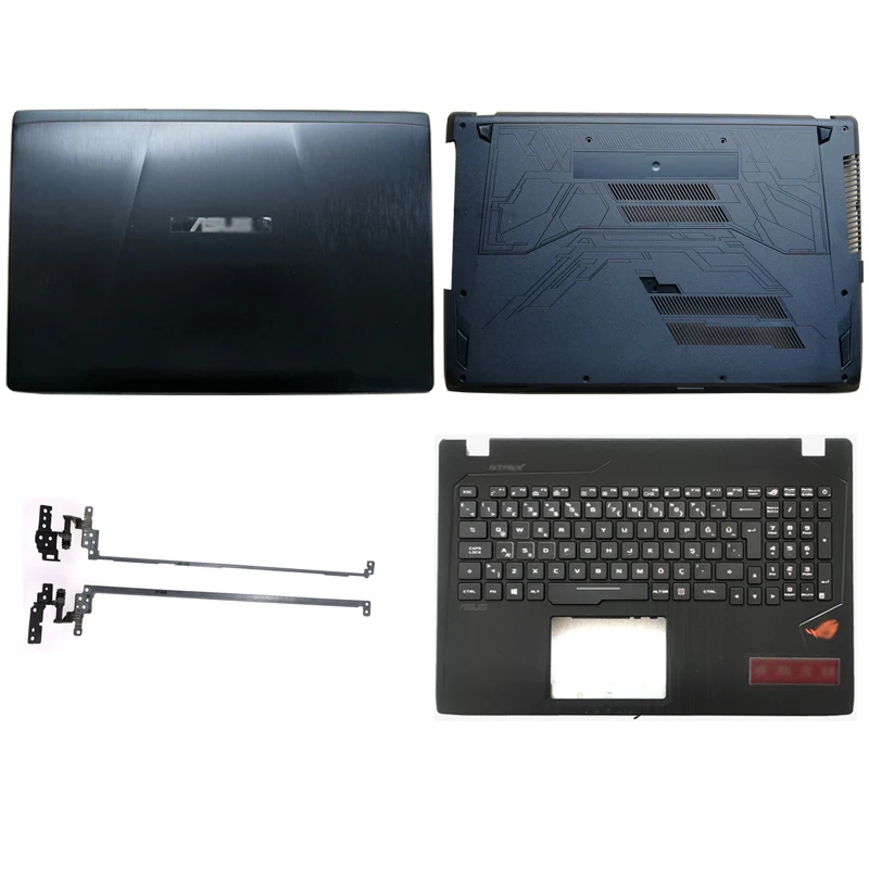 

New Laptop LCD Back Cover For ASUS GL553 GL553V KX53VE FX53VD FX53V ZX53V ZX53VD Palmrest with Keyboard Bottom Case Hinges Shell