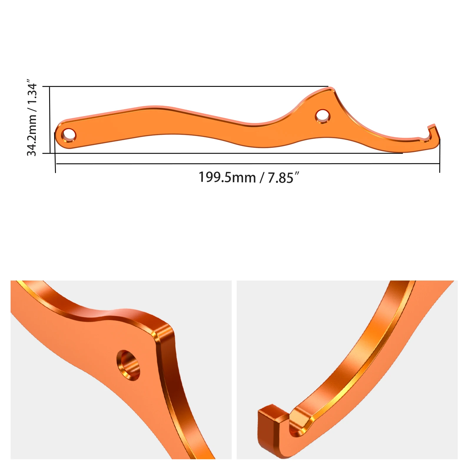 Rear Damping Shock Spanner Wrench For KTM EXC-F 350 SX 125 250 SX-F 450 350 XCF 350 XCW 450 2011-2015 Husqvarna TE 300 2014-2016