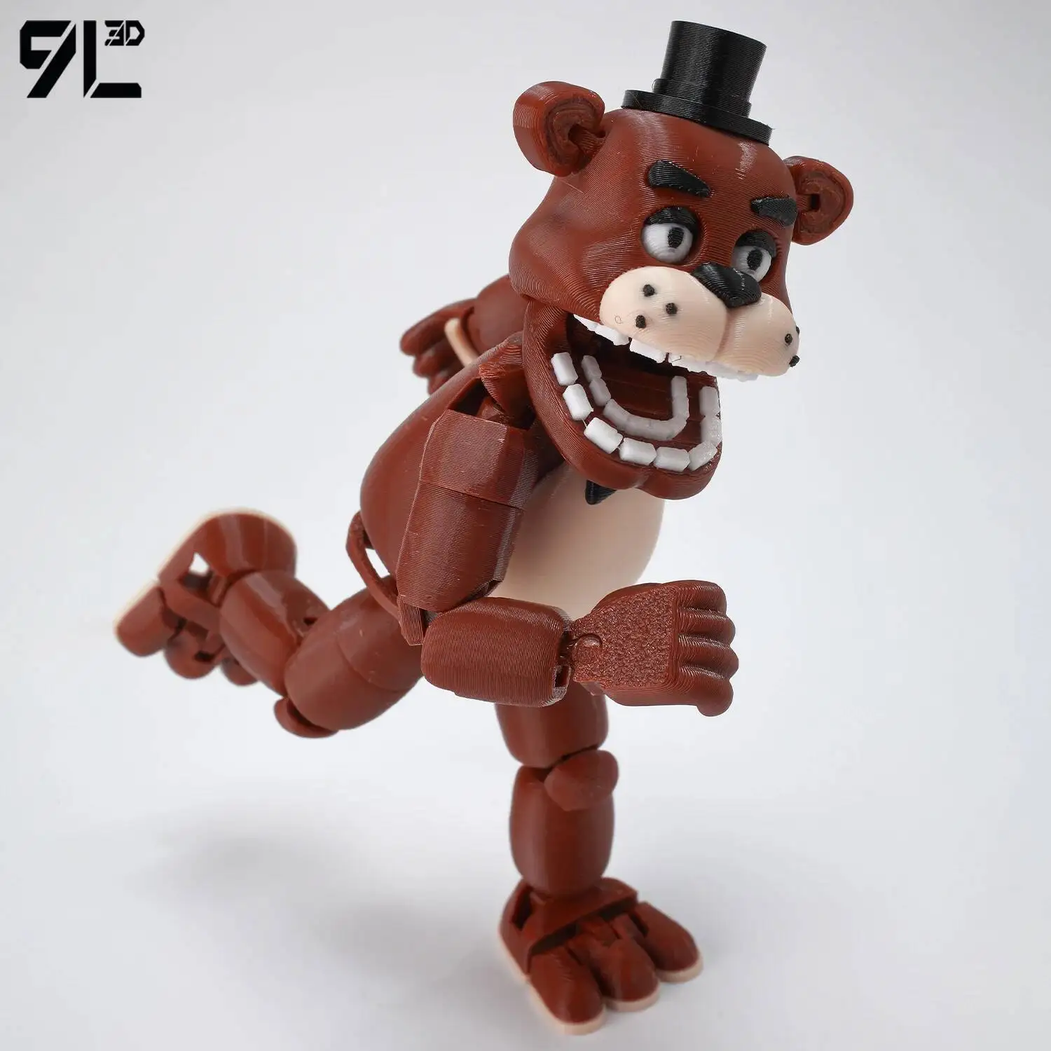 9L3D Gedruckter Freddy Titan13 FNAFs Bear's Midnight Harem Five Nights Beweglicher Abnehmbarer Spiel-Peripheriefigur Handfigur für Jungen – Detail 7