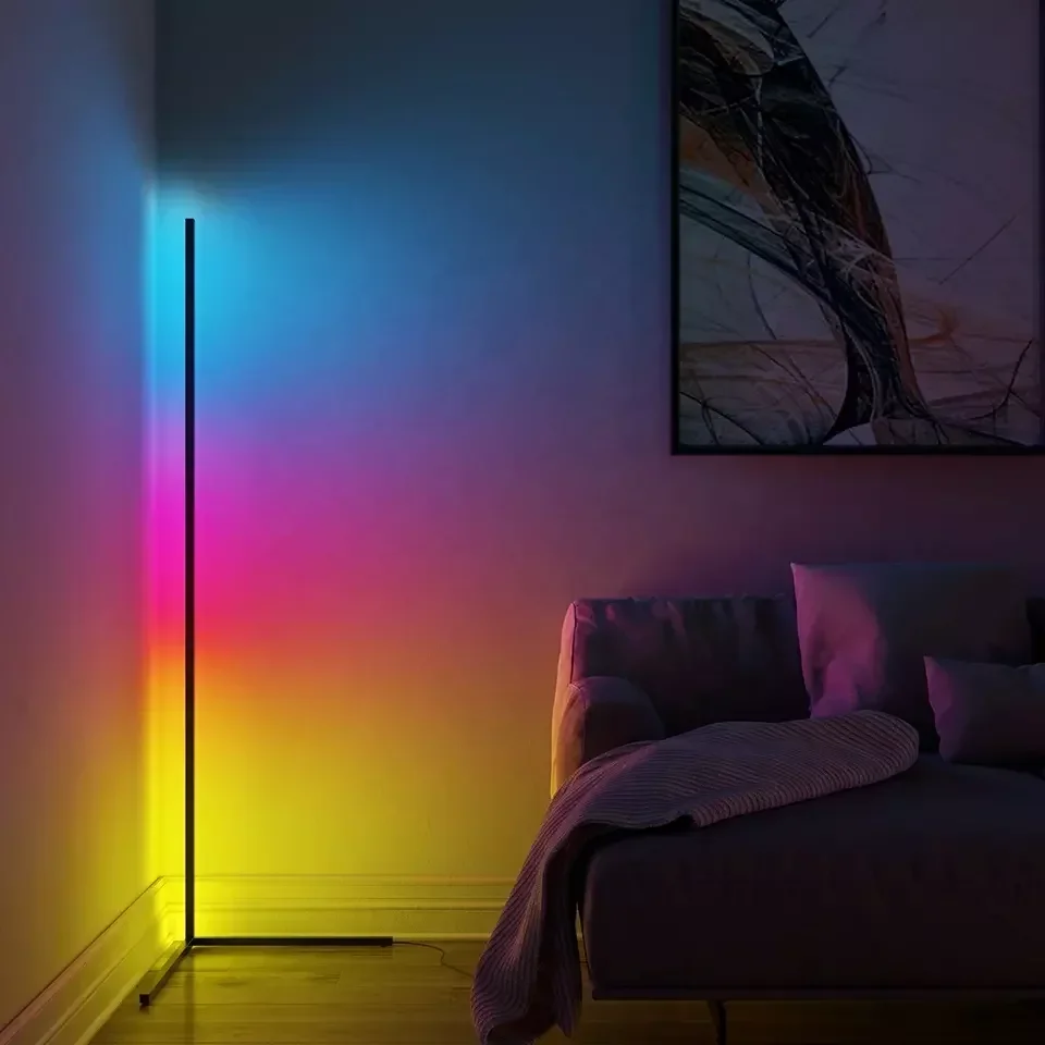 

142Cm Smart APP Remote RGB Dream Color Floor Lamps with Music Night Light Modern Changing Standing Mood Light Room Decoration