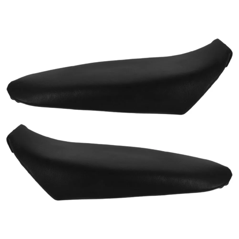 

2pcs ATV Saddle Pads Dirt Bike Cushions Black Plastic Shock Absorption Motorcycle UTV Rear Replacement Offroad Quad Bike