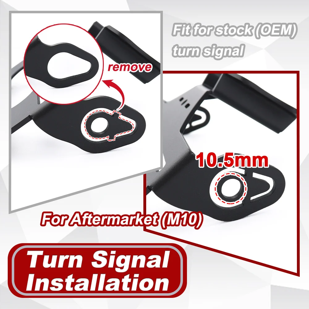 For Yamaha MT-09 Tracer (FJ-09) MT-09 (FZ-09) Tracer 7/700/900/GT Tail Tidy Fender Eliminator kit License Plate Holder Bracket - view 4