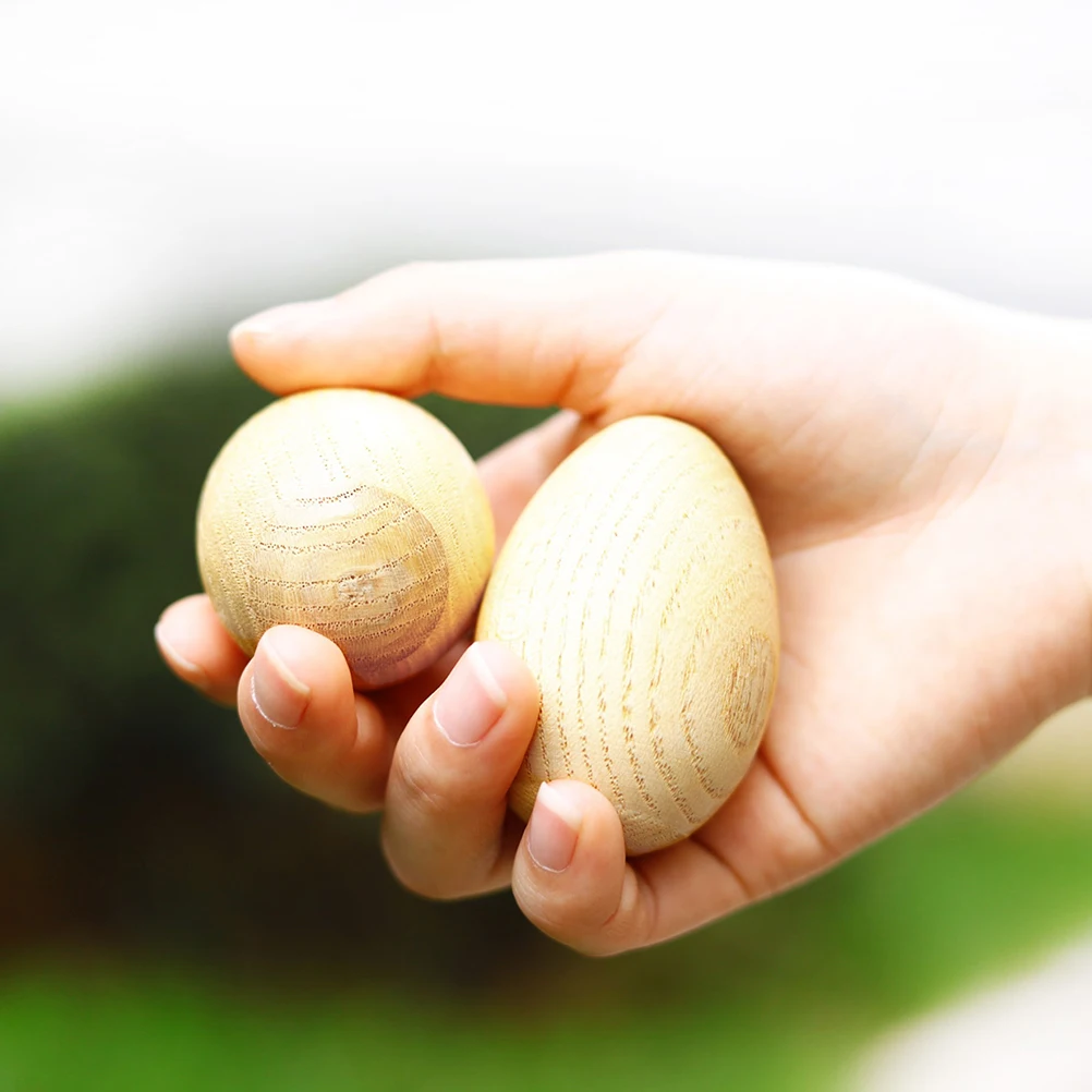 2Pcs Children Sand Eggs Kids Musical Instrument Baby Toys Percussion Hammer Colorful Wood Educational Fun Safe Environmental