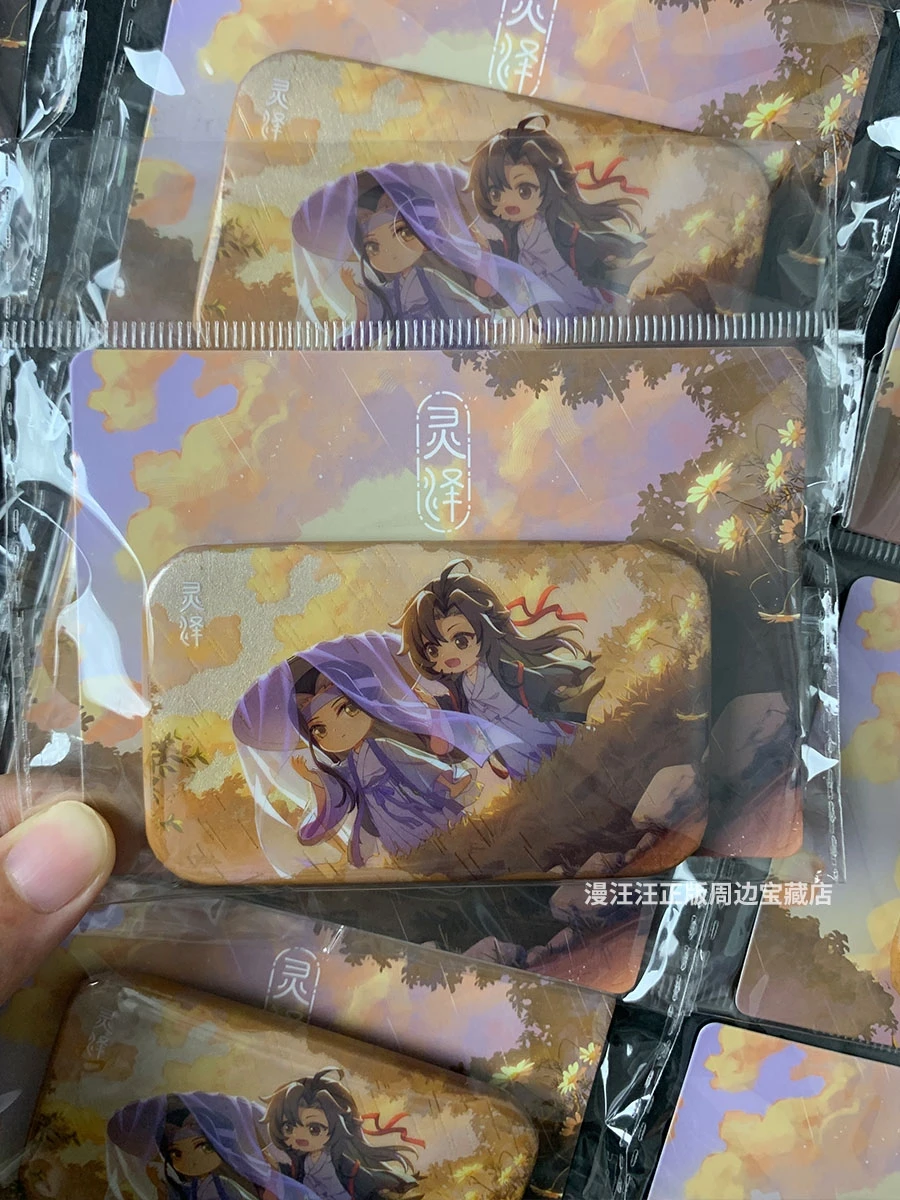 Anime Grootmeester Van Demonische Teelt Weiwuxian Lanwangji Cosplay Badge Schattige Hoge Uiterlijk Niveau Vierkante Ambitus