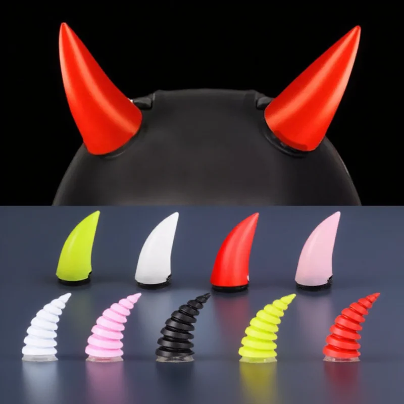 

Автомобильный мотоциклетный рог дьявола, анфас, внедорожный шлем, декоративный аксессуар, головной убор, присоска, автостайлинг