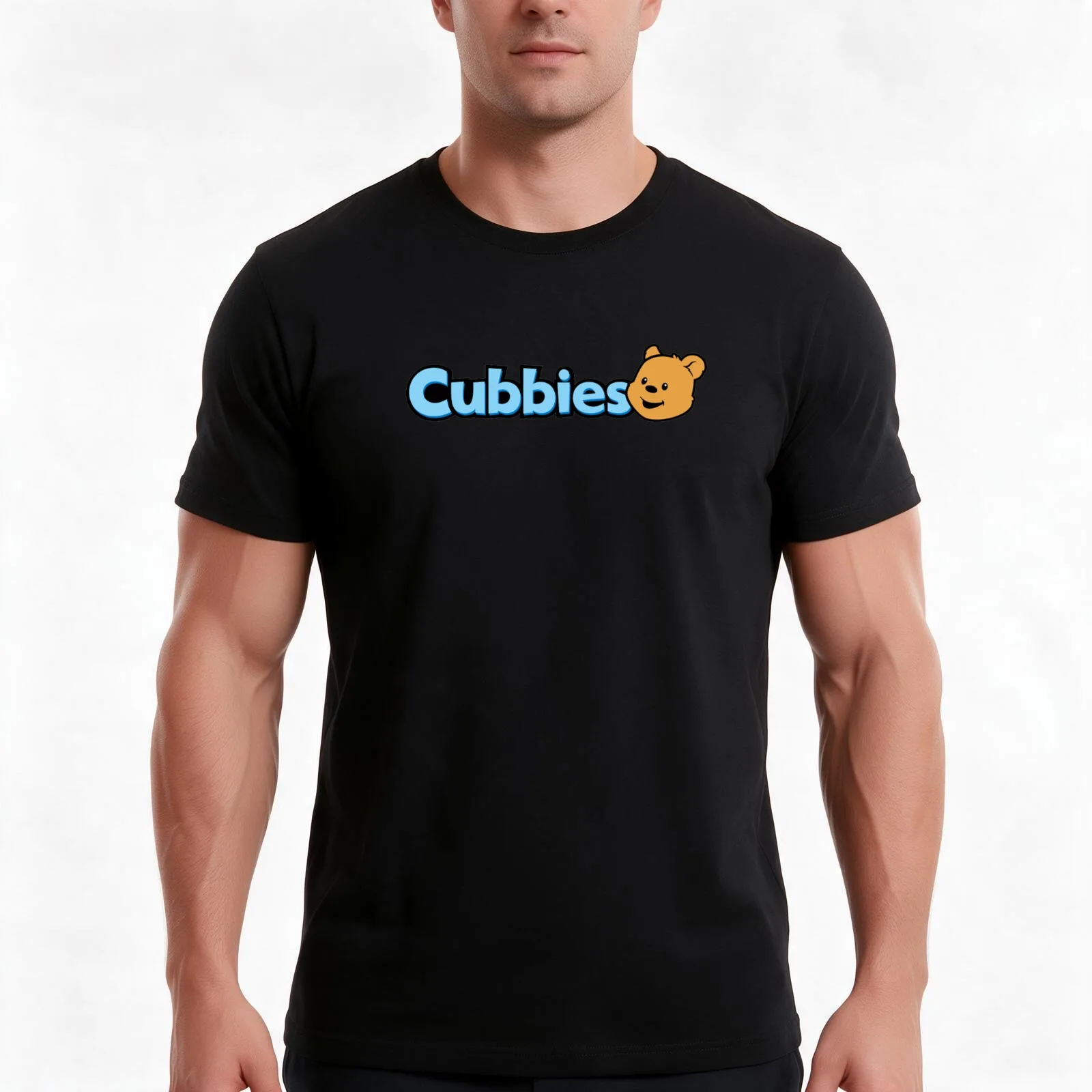 Cubbies Awana Clubs T-Shirt, Summer Casual Cotton Tee, Oversized Streetwear Tops, Vintage Graphic Print, Loose Fit Short Sleeve