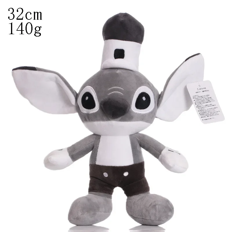 25CM Disney Cartoon niebieski różowy ścieg pluszowe lalki Anime zabawki Lilo i Stich Stich pluszowe zabawki prezenty świąteczne dla dzieci