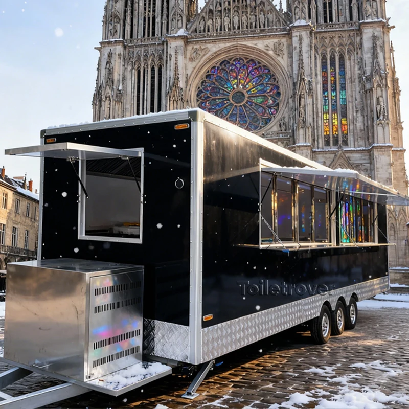 

Mobile Food Truck Pizza Doner Kebab Popular Street Mini Food Truck Fast Food Van Hot Dog Coffee Food Trailer with Full Kitchen