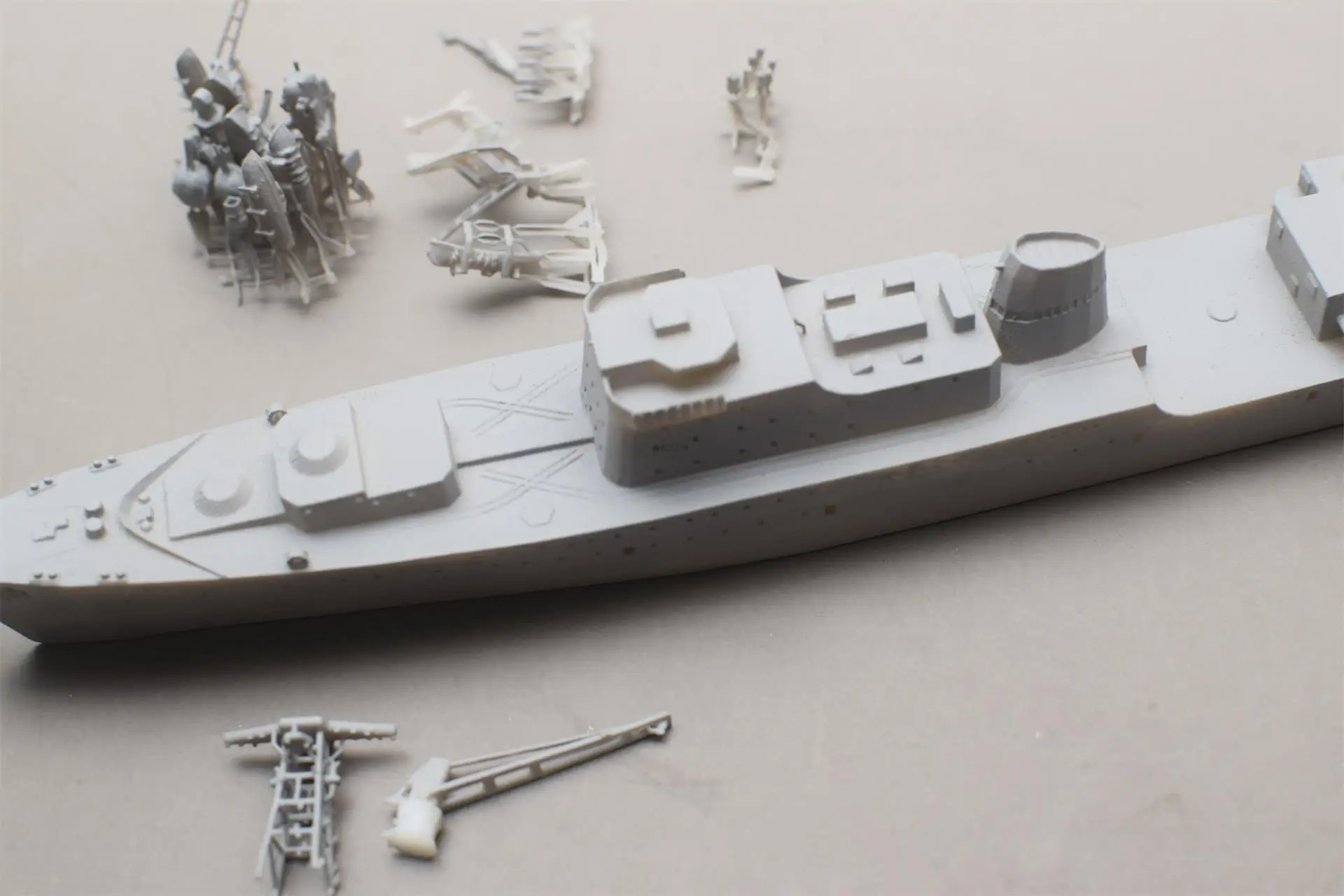 Soviet 1/700 Ugra Class Submarine Depot 3D Printing Resin Ship Model Ship Model Ship Assembling Toy Model