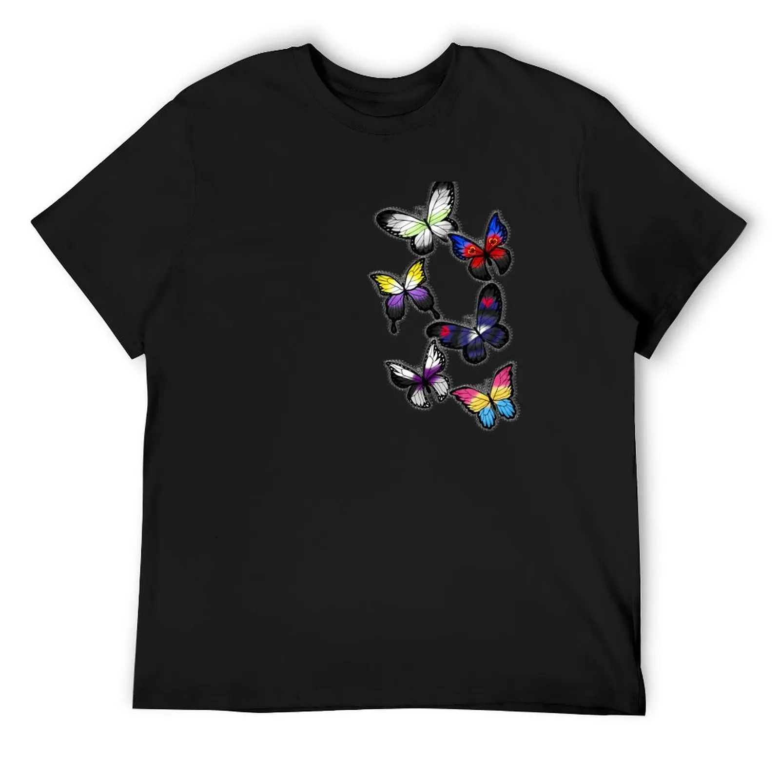 Custom Pride Butterfly Swarm #1 T-Shirt designer shirts tees man t shirt kawaii clothes shirts men graphic