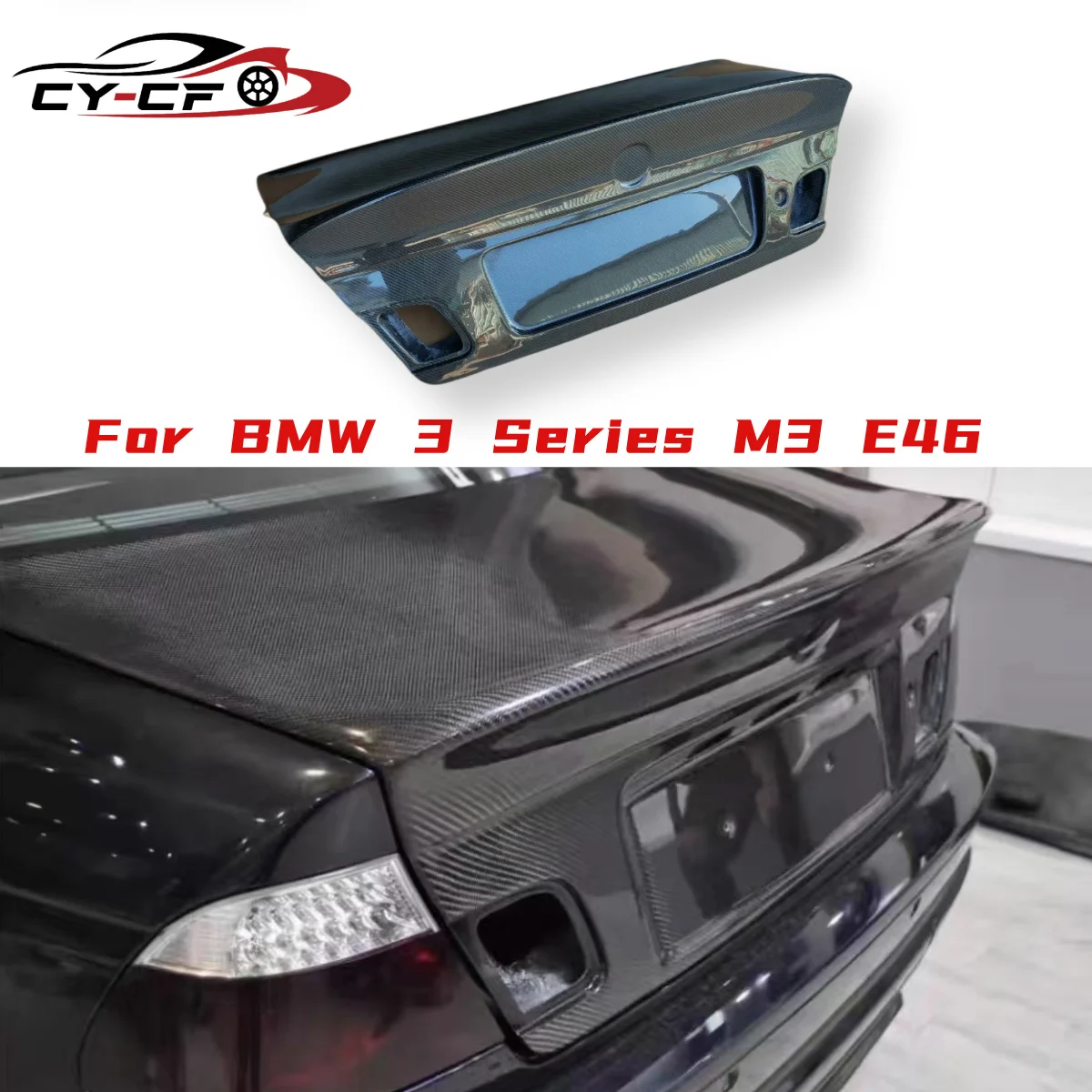 

CLS Style Carbon Fiber Trunk Fit for BMW 3 Series E46 320 325i Sedan Coupe 2 4 Doors，100% tested well