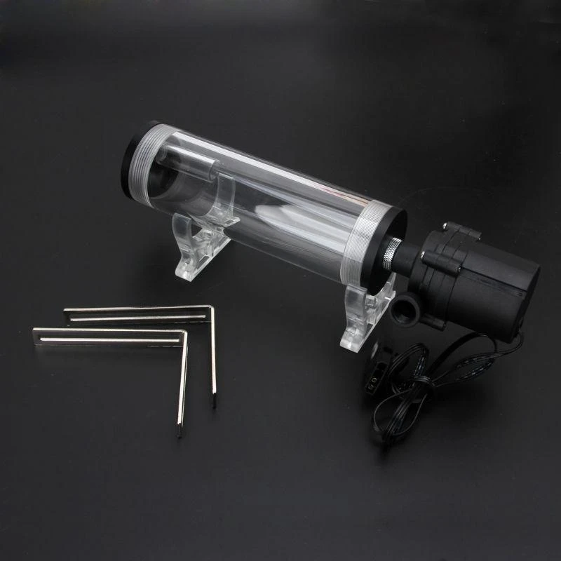 Water Pump G1/4 Thread Xhc8+160Mm Cylinder Computer Water for Tank 12V 19W PC Water Cooling SC600 Pump Radiator Waterblo