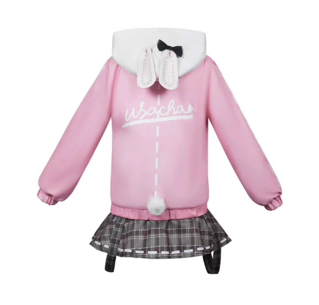 Emu Otori Bunny Battle Pass Cosplay Full Set with Headwear Socks Accessories Adult Women Anime Halloween Comic Con Outfit