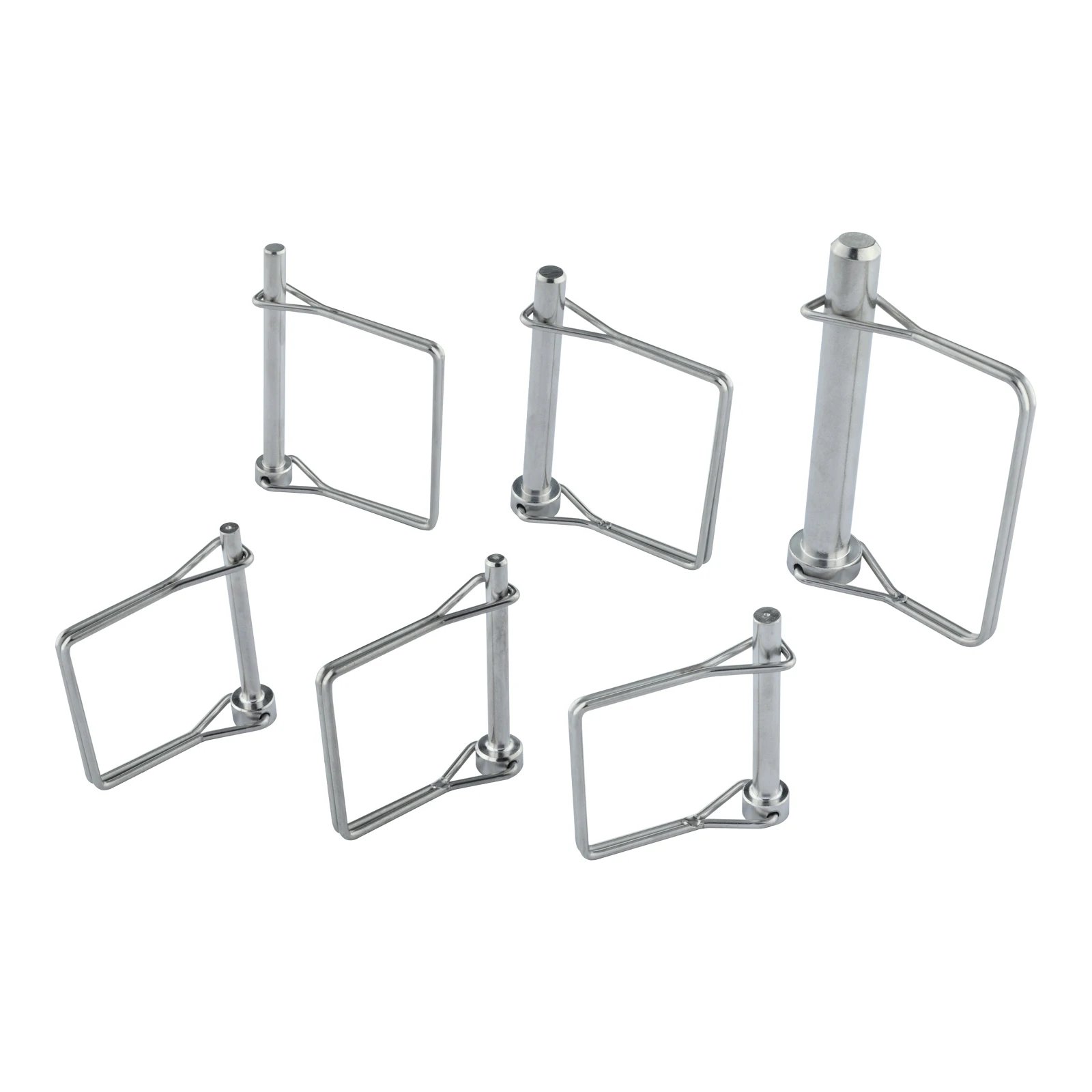 

Stainless Steel 316 Square Shaft Locking Lock Pin Safety Coupler Pin Retainer Farm Trailers Wagons Lawn Garden Auto Car Trailer