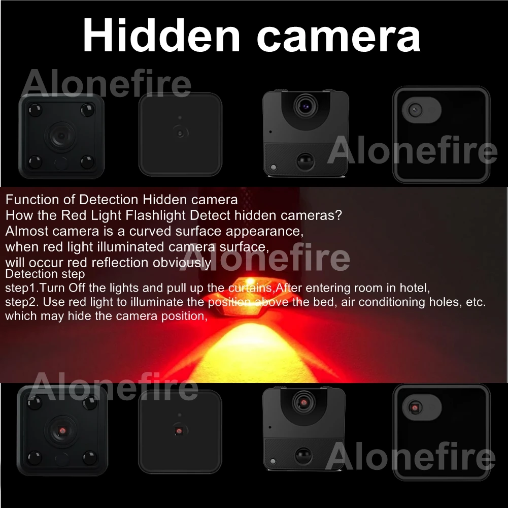 Zoom Rotlicht Taschenlampe Mini Jagd Bienen Angeln Blutgefäße Astronomie Beobachten Stern Reise Hotel Kamera Detektor Lampe Taschenlampe – Detail 12