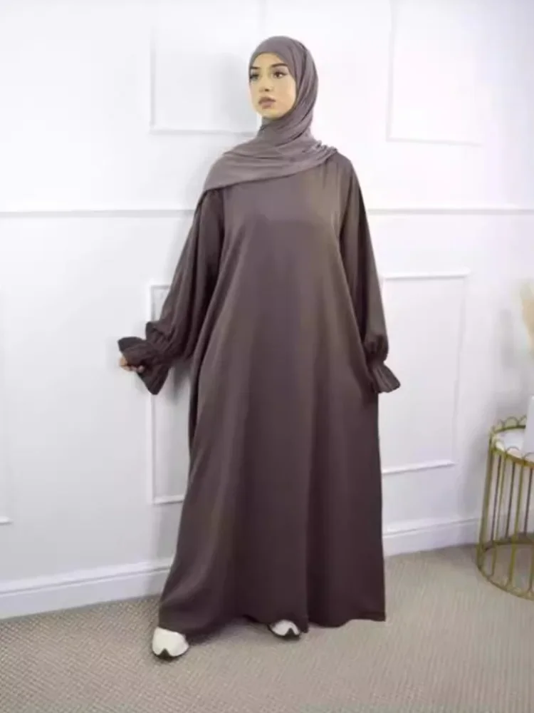 Robe Longue Arabe pour Femme Musulmane, Abaya, Modeste, Écharpe Jalabiya, Caftan Marocain, Islam, Eid, Éducatif, Dubaï, 2024