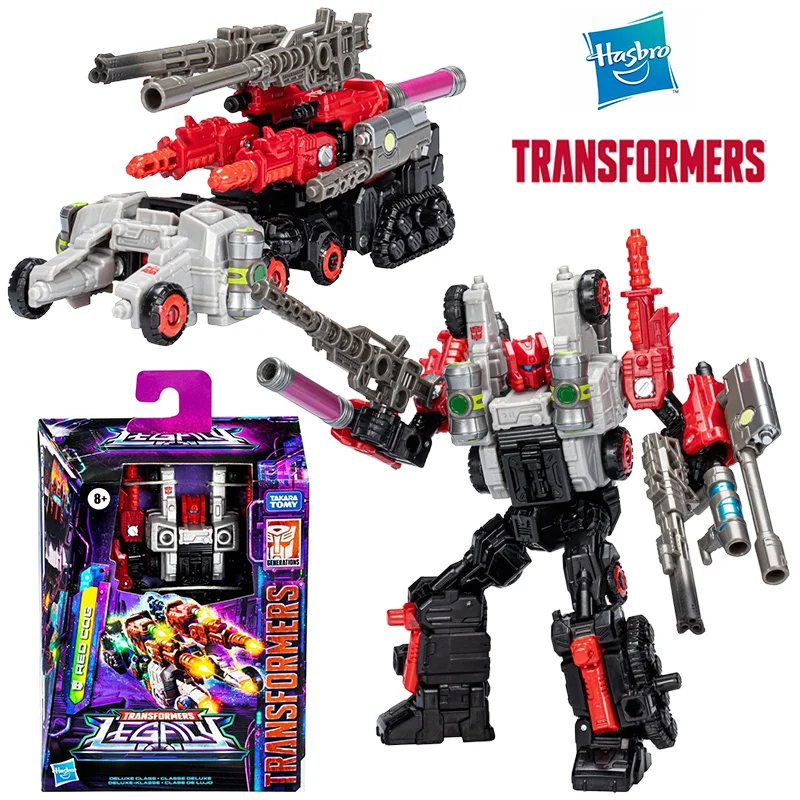 Hasbro Transformers Legacy Red Cog Target Limited 12Cm Deluxe Class Anime Oryginalna figurka akcji Model Zabawka Kolekcja prezentów