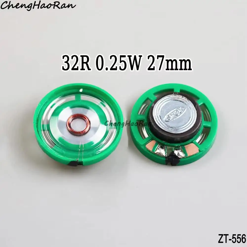 2 Pcs 16R 0.25W 21mm Speaker for Doorbell Horn Toy Car