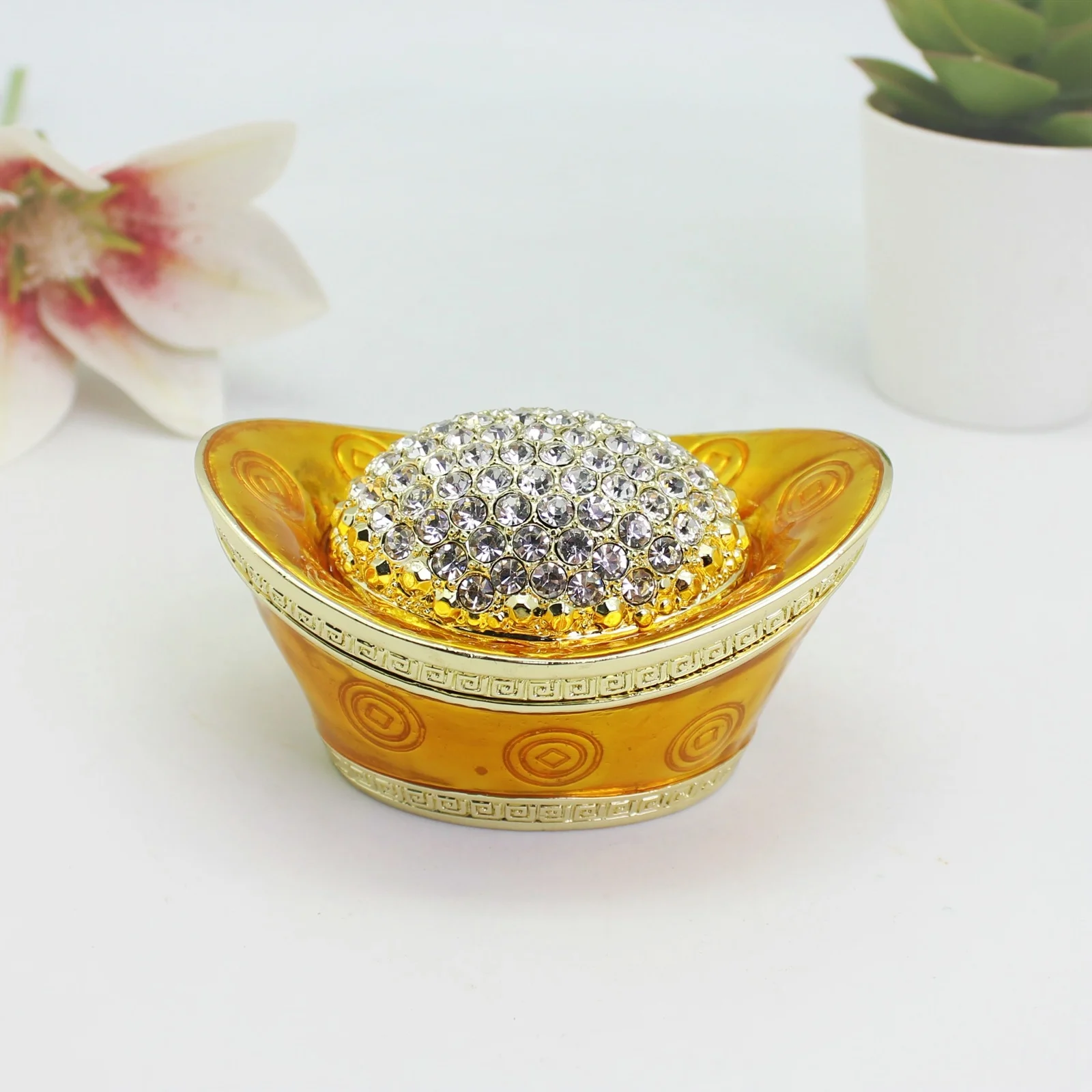 SHINNYGIFTS 2022, китайский Новый год, статуя фэн-шуй Юань Бао, счастливая удача, фигурка денег, коллекционные предметы для привлечения богатства SHINNYGIFTS 2022, китайский Новый год, статуя фэн-шуй Юань Бао, счастливая удача, фигурка денег, коллекционные предметы для привлечения богатства