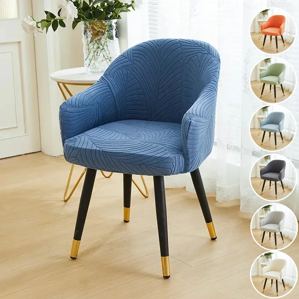 

Universal Elastic Chair Cover Large Leaf Pattern High Armchair Chairs Protector Dinning Chair Cover for Living Room Hotel Home