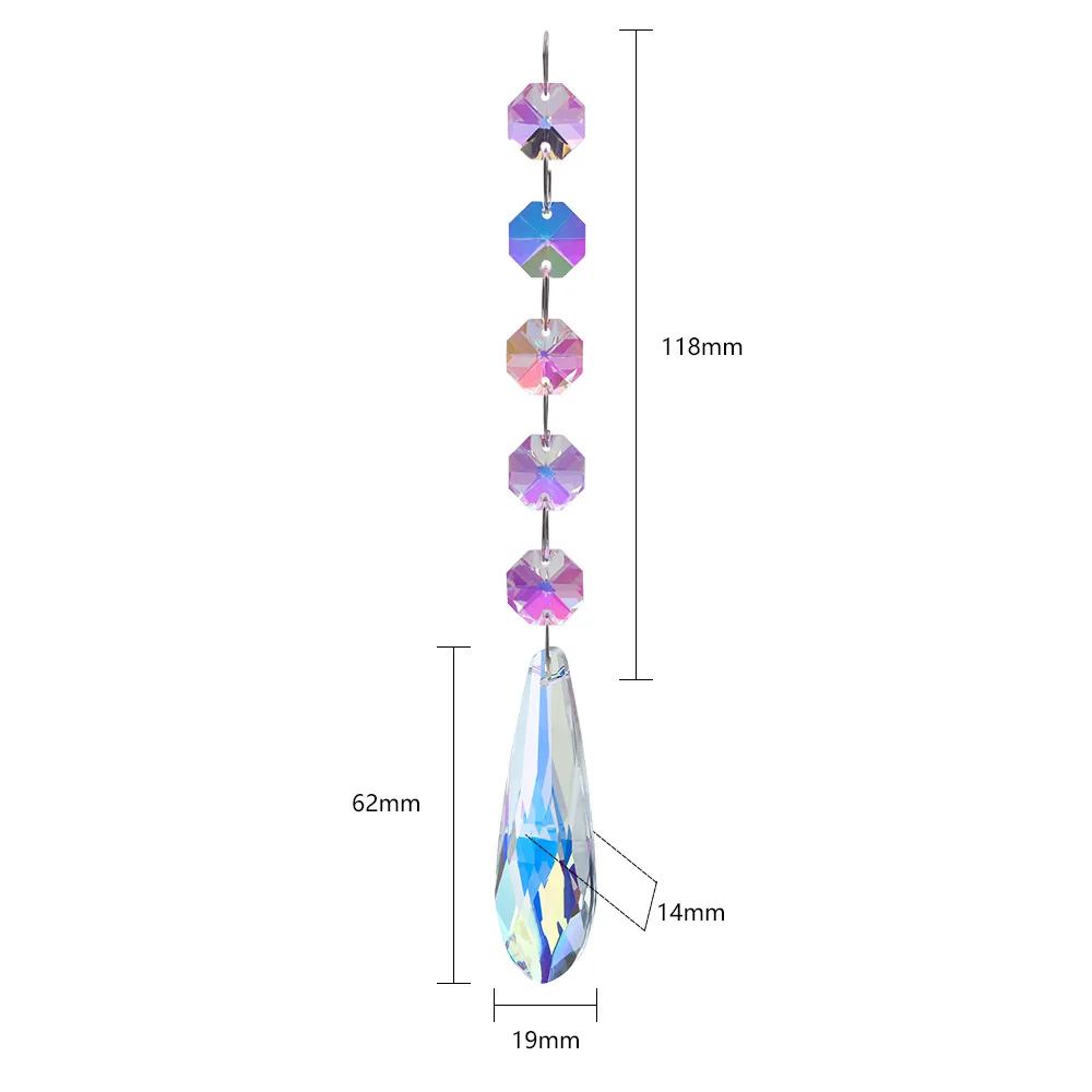 

Crystal Suncatcher Rainbow Gridding 01 Wind Chime Crystal Diamond Light Catcher Frame Pendant Home Garden Decoration Outdoor