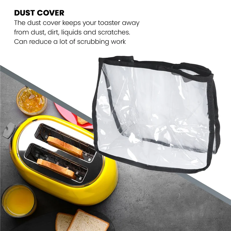 غطاء غبار فرن المحمصة، غطاء أجهزة المطبخ، غطاء محمصة الإفطار الشفاف، غطاء غبار قابل للطي Covera83x