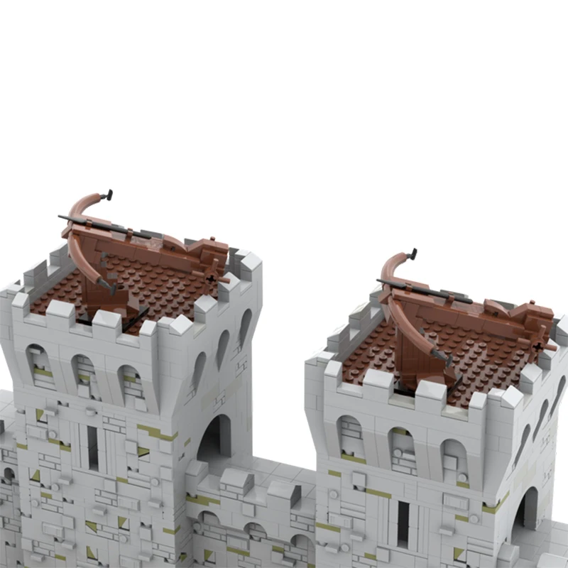 Famosa cidade defensiva paredes série medival portões moc blocos de construção montagem partícula modelo tijolos exibição crianças brinquedos presentes