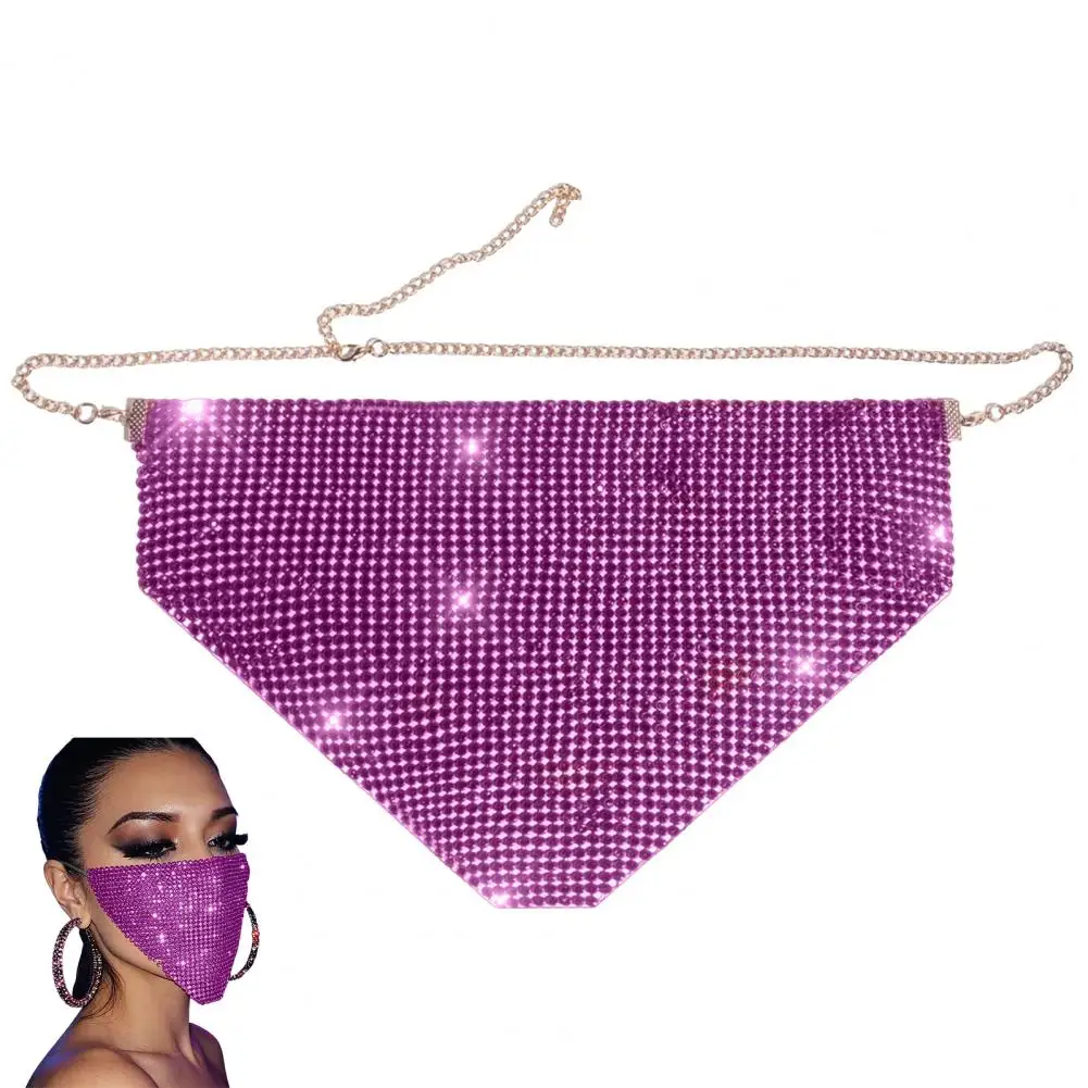 Glinsterende strass gezichtsmasker glitter kristallen masker, bling halfmaskers voor Halloween kostuumfeest nachtclub rave