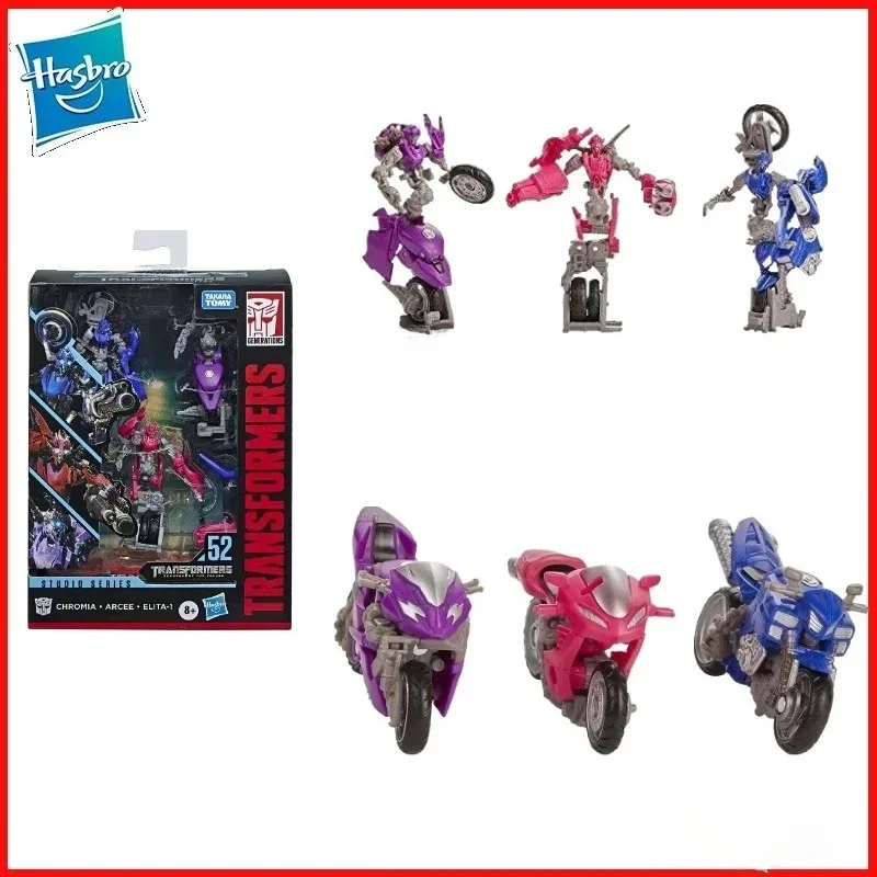 In Stock Hasbro Toys Studio Series SS-52 Chromia Arcee EL1TA-1 Model Robot Collection Action Figures Toys Gifts