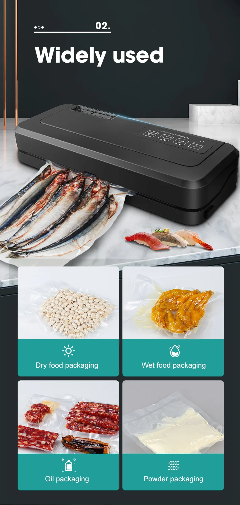 ShineYe Vacuum Sealer Packaging Machine Food Vacuum Sealer With Free 10pcs Vacuum bags Automat Household Vacuum Food Sealing