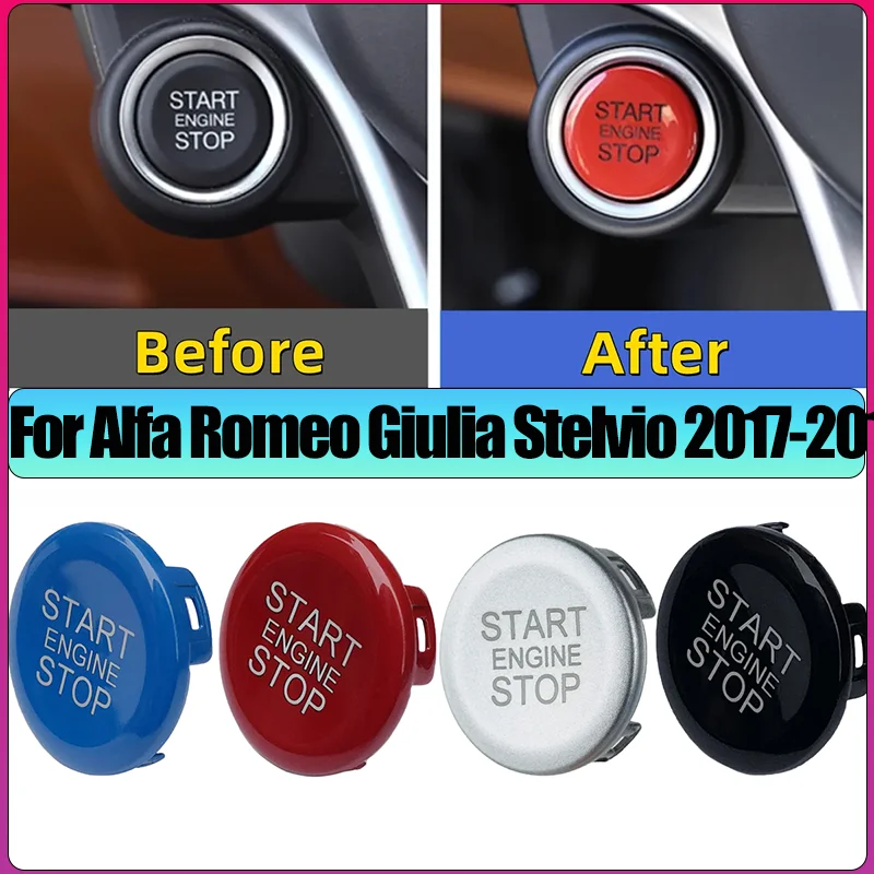 

Car Start Stop Engine Button Cover Repair Replacement For Alfa Romeo Giulia Stelvio 2017-2019 Auto Styling Accessories