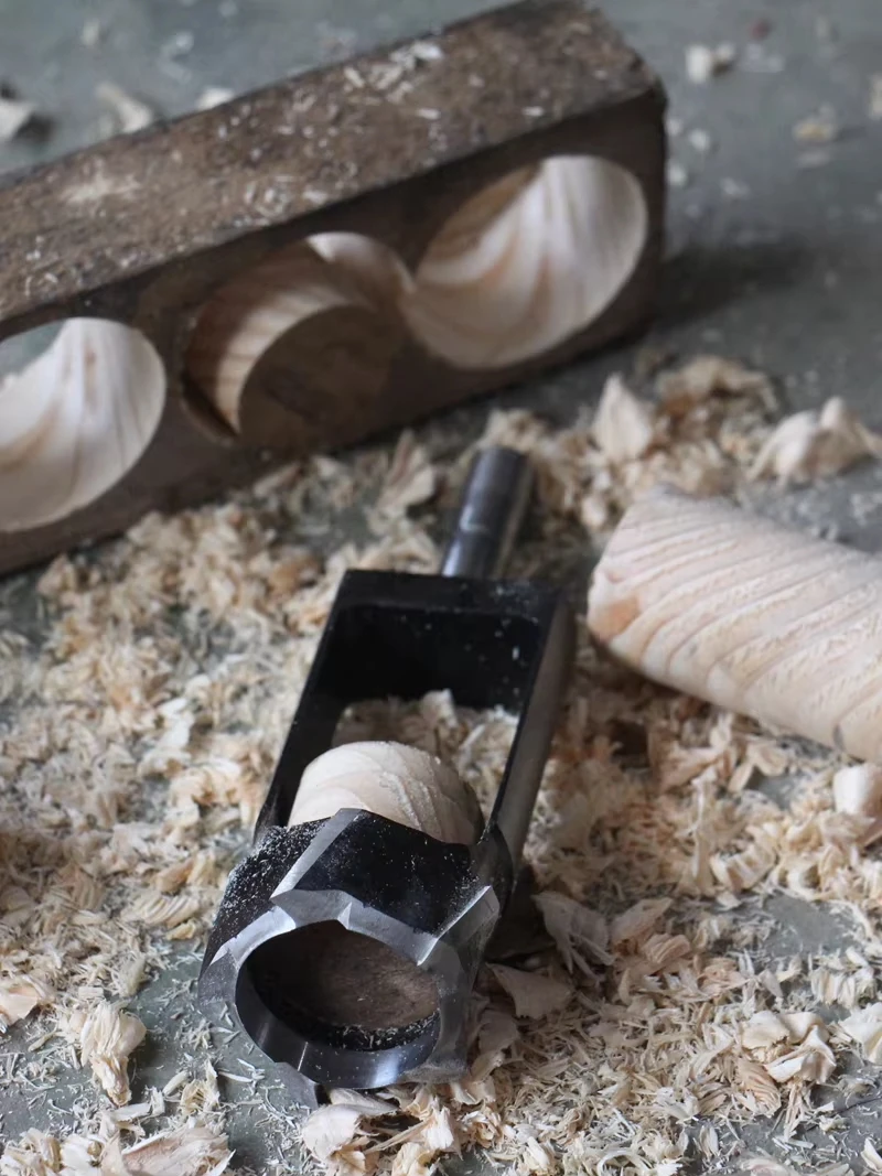 HEDA foro di sughero sega taglierina taglierina bit Log tenone bit 8/10/12/15mm per tenoni di tronchi creatore di sughero affusolato strumenti di lavorazione del legno fai da te