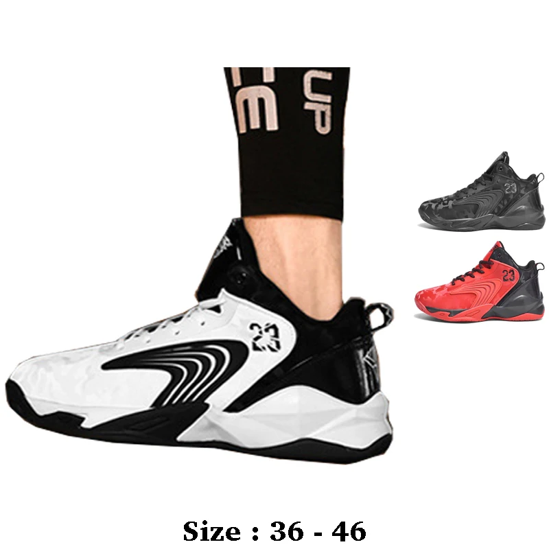 

High quality men sport casual shoe print new 2025 size 36 37 44 45 outdoor running basketball sneakers shoe black red