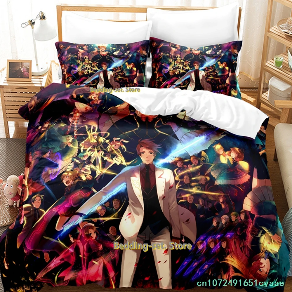 2024 Umineko When They Cry Bettwäsche-Set Einzelbett Doppelbett Queen King Size Bettset für Erwachsene und Kinder Schlafzimmer Bettbezug-Set Anime Bettwäsche