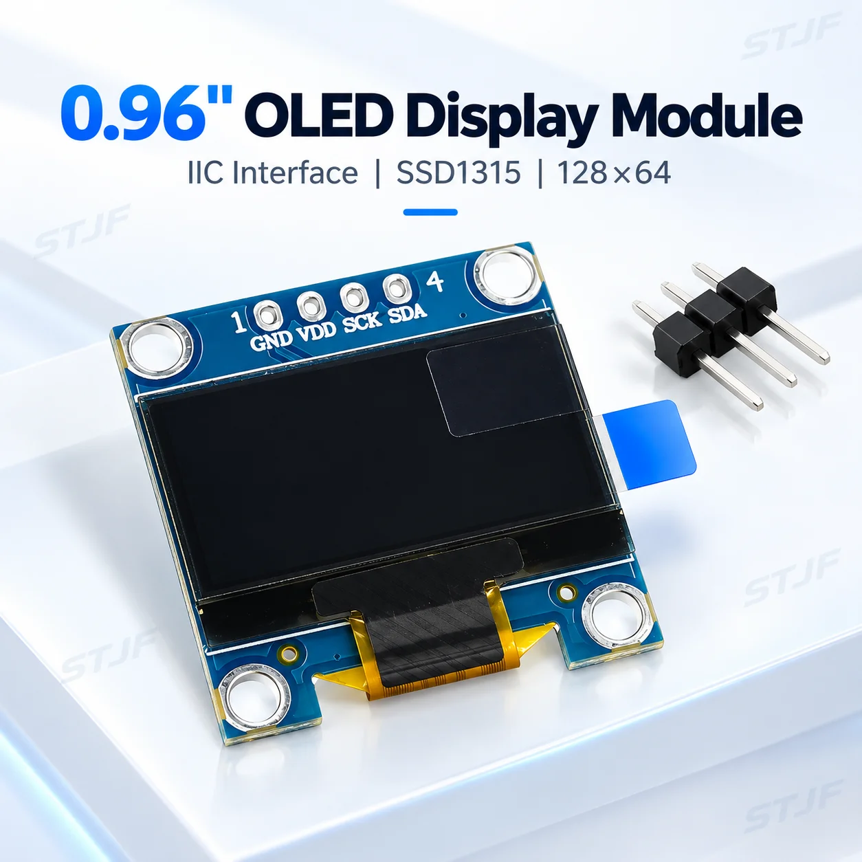 1PCS/LOT 0.96 inch oled IIC Serial Blue White Yellow OLED Display Module 128X64 I2C SSD1306 12864 LCD Screen Board For Arduino