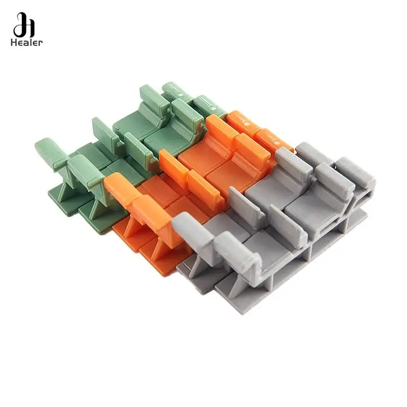 2pcs PCB 25mm DIN Rail Mounting Adapter Circuit Board Bracket Holder Carrier Clips Control Board Adapter