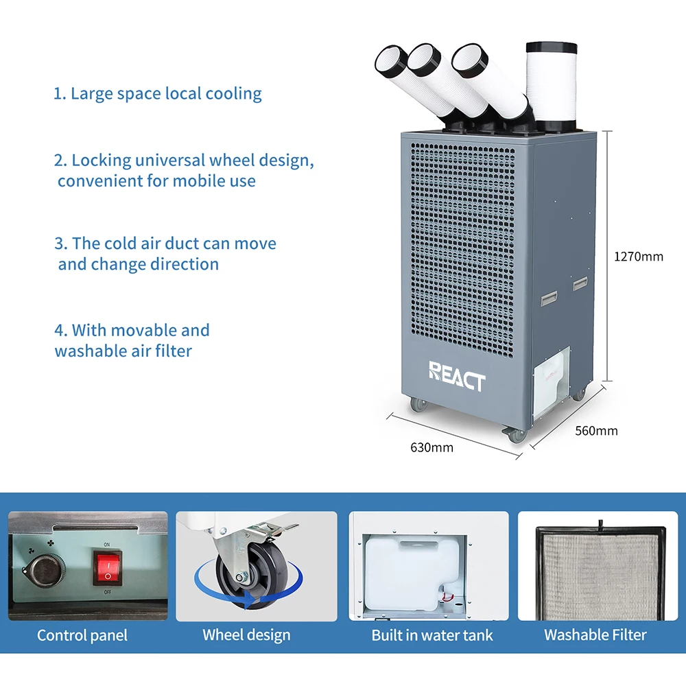 36000BTU Large Industrial Air Conditioner Portable Air Conditioner