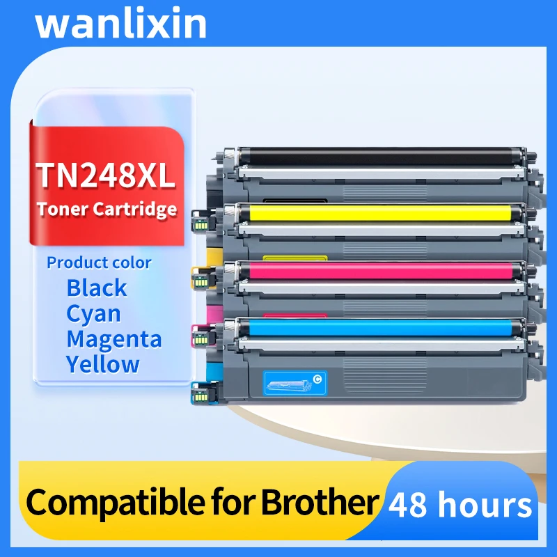 TN248 TN248XL European Toner Cartridge Compatible for Brother HL-L3215cw L8230cdw L8240cdw L3220cw L3240cdw MFC-L3740cdw Printer