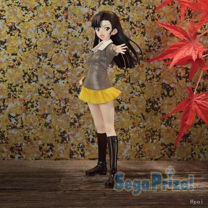 In Stock SEGA PM Girls Und Panzer Der Film Kinuyo Nishi 20cm Anime Figures Toys Model Desktop Gift Collection Ornaments