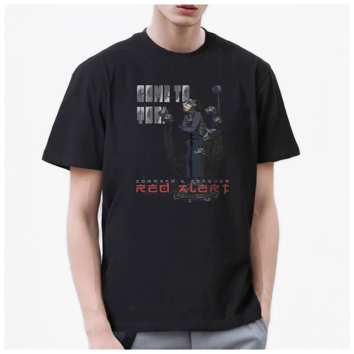 Command &Conquer:Red Alert 2 Yuri Gattling t shirts mens Women Streetwear Comfortable Stylish 100% Cotton summer Classic couple