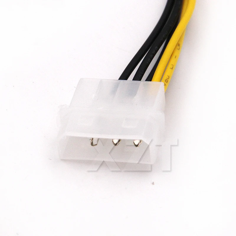 8 Pin To Dual PCI Express Male LP4 4Pin Molex IDE PCI-E graphic Video Card Power Converter Cable Connector Adapter
