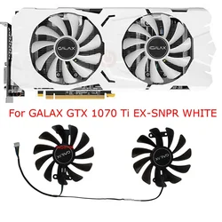 2Pcs/Set,Video Cards Fan Cooler,For GALAX GTX1070 EX,For GALAX GTX 1080 EXOC-SNPR BLACK,For GALAX GTX 1070 Ti EX-SNPR White
