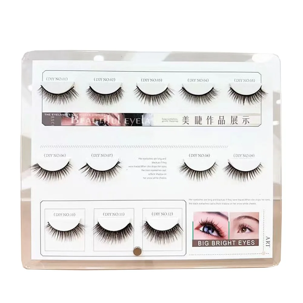 

Detachable False Eyelashes Display Stand Metal Stand Large Volume Acrylic Lash Holder Dust-proof Waterproof